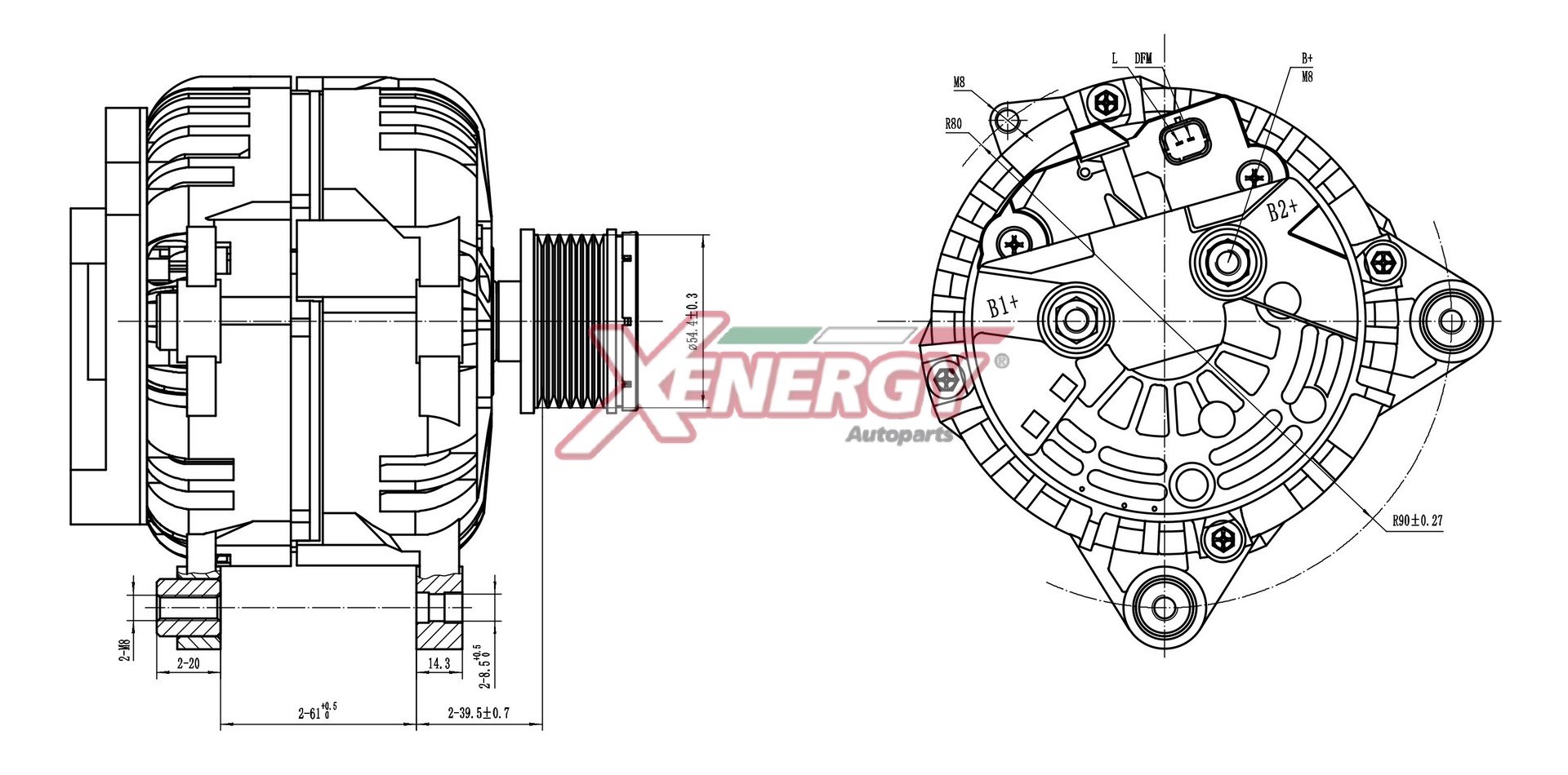 Alternatore AP XENERGY XAL23510AD
