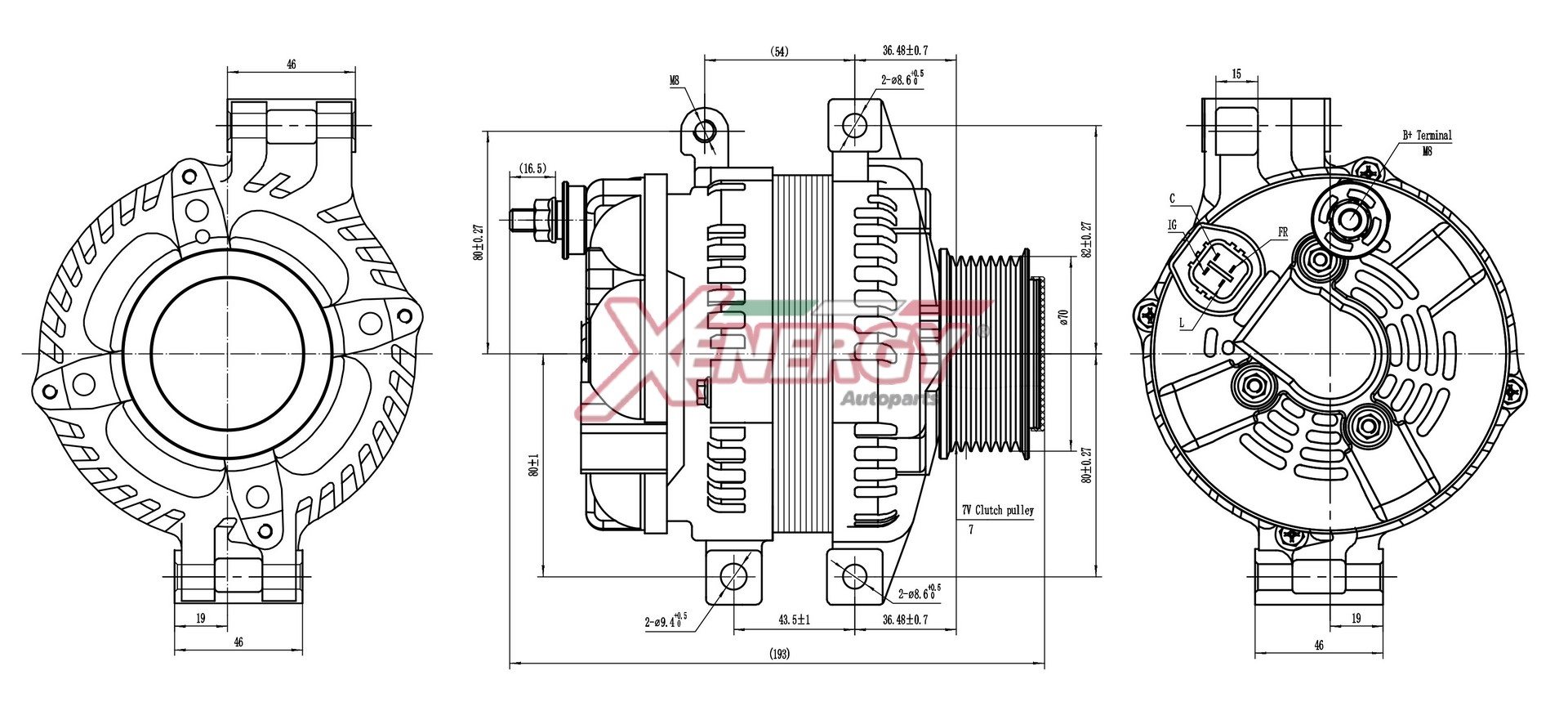 Alternatore AP XENERGY XAL23940AD