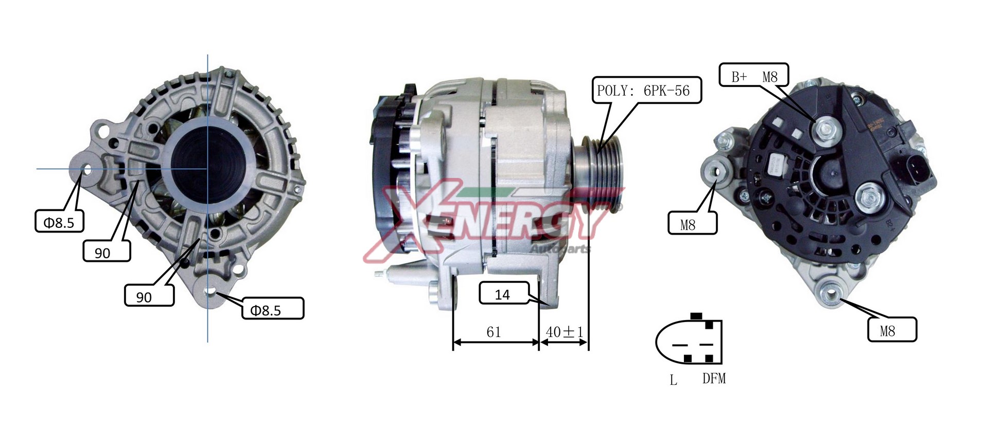 Alternatore AP XENERGY XAL25210AD