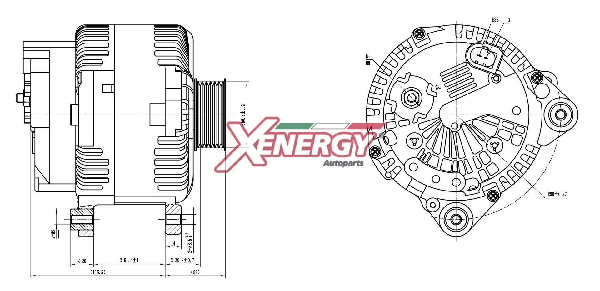 Alternatore AP XENERGY XAL29415AD