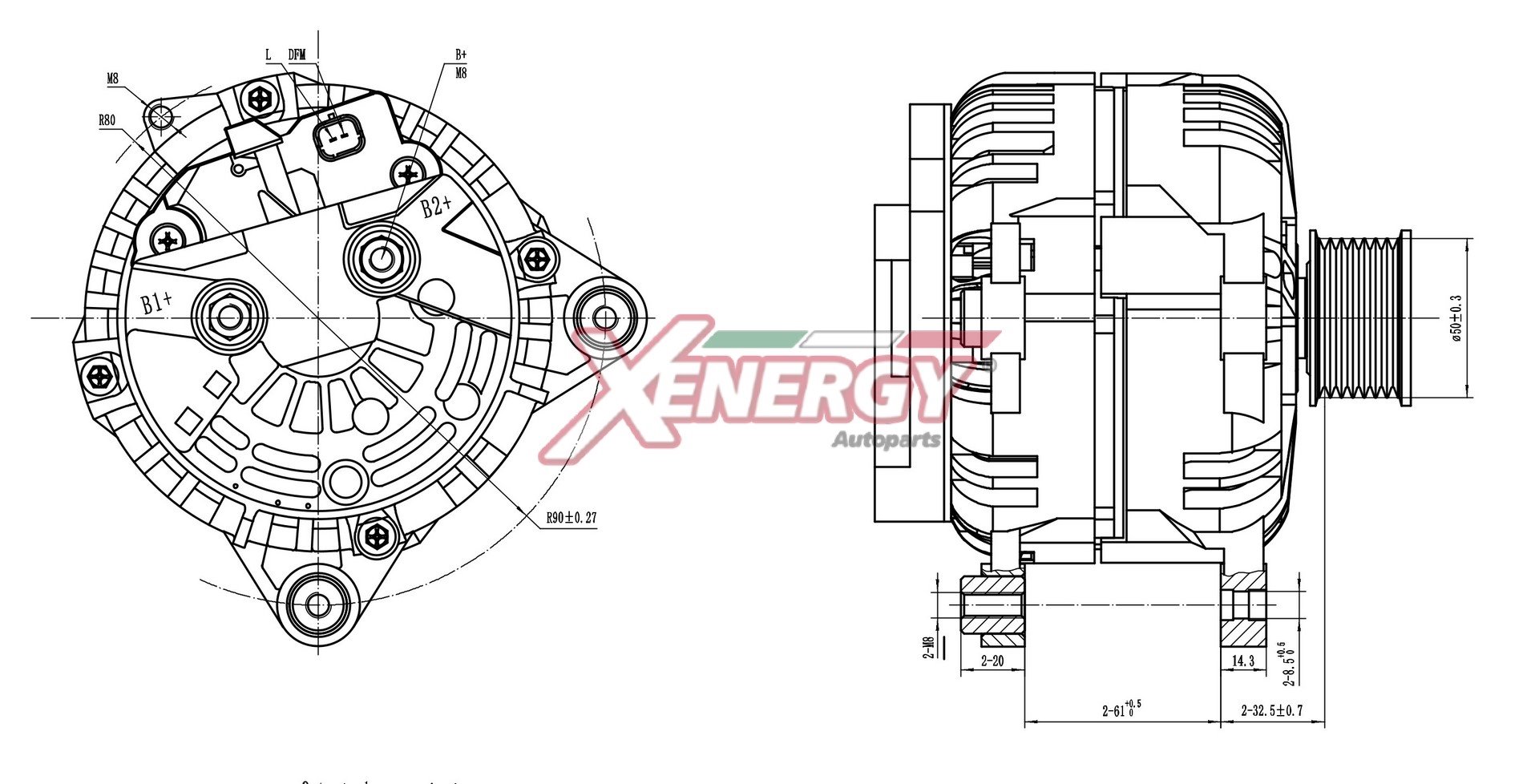 Alternatore AP XENERGY XAL30010AD