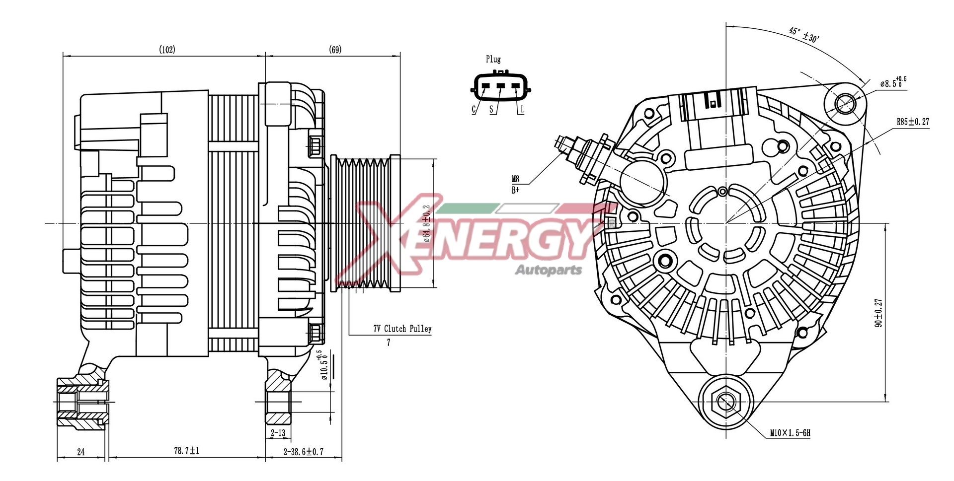 Alternatore AP XENERGY XAL30935AD