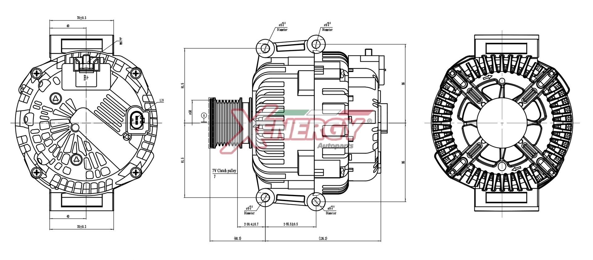 Alternatore AP XENERGY XAL33115AD