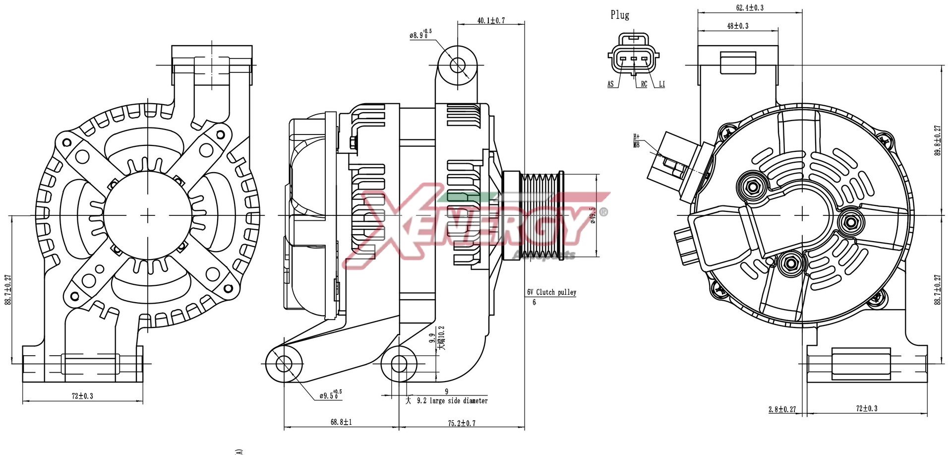 Alternatore AP XENERGY XAL33640AD