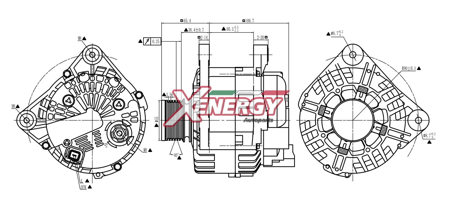 Alternatore AP XENERGY XAL34115AD