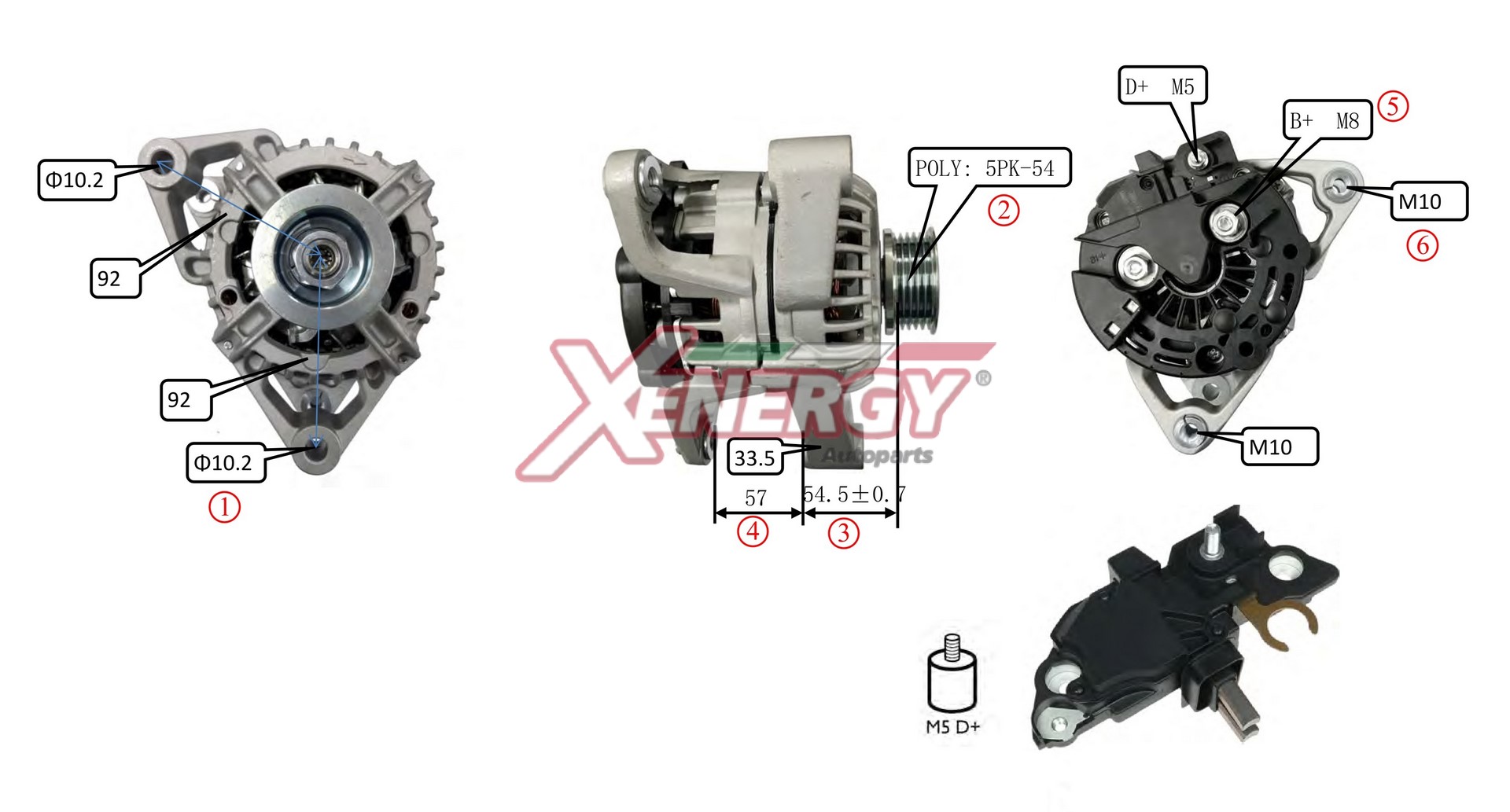 Alternatore AP XENERGY XAL35910AD