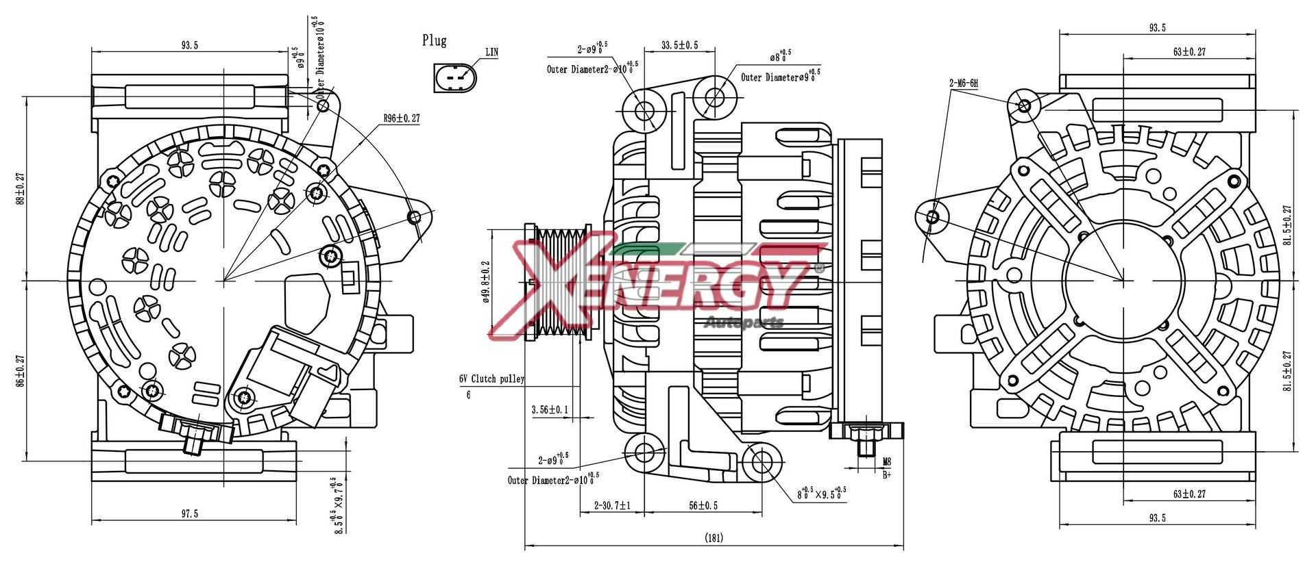 Alternatore AP XENERGY XAL36210AD