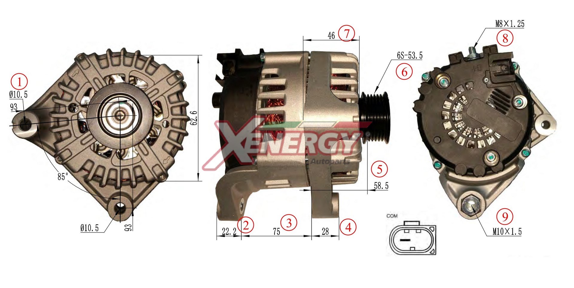 Alternatore AP XENERGY XAL36815AD
