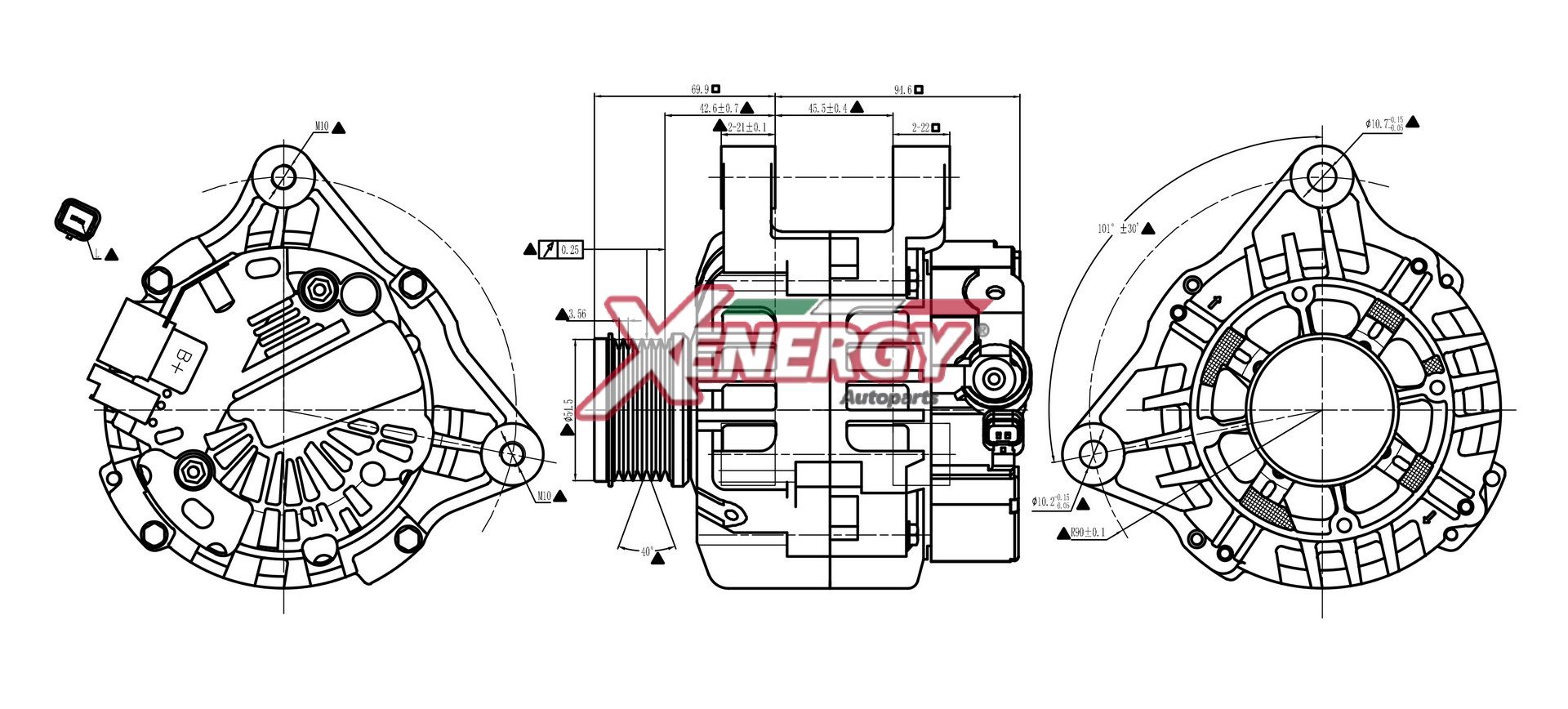 Alternatore AP XENERGY XAL38815AD