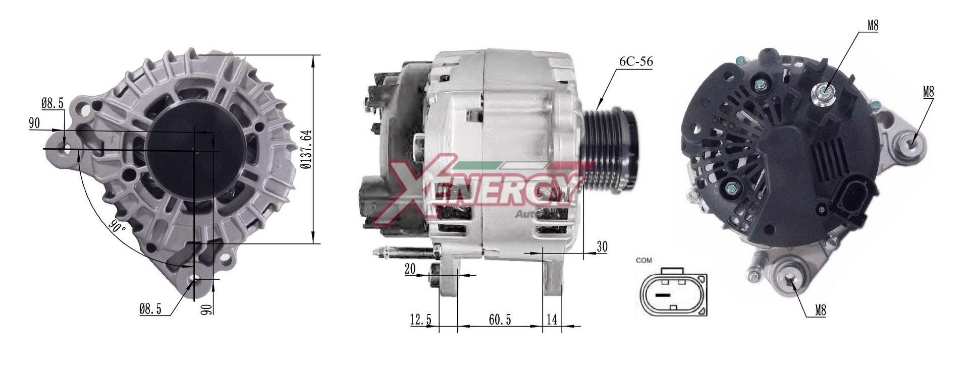Alternatore AP XENERGY XAL40615AD