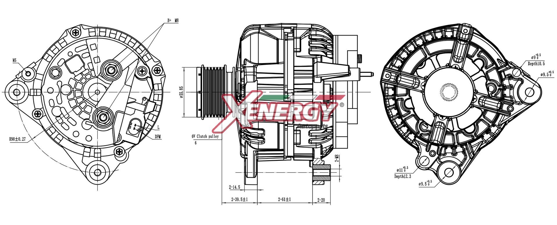 Alternatore AP XENERGY XAL42010AD