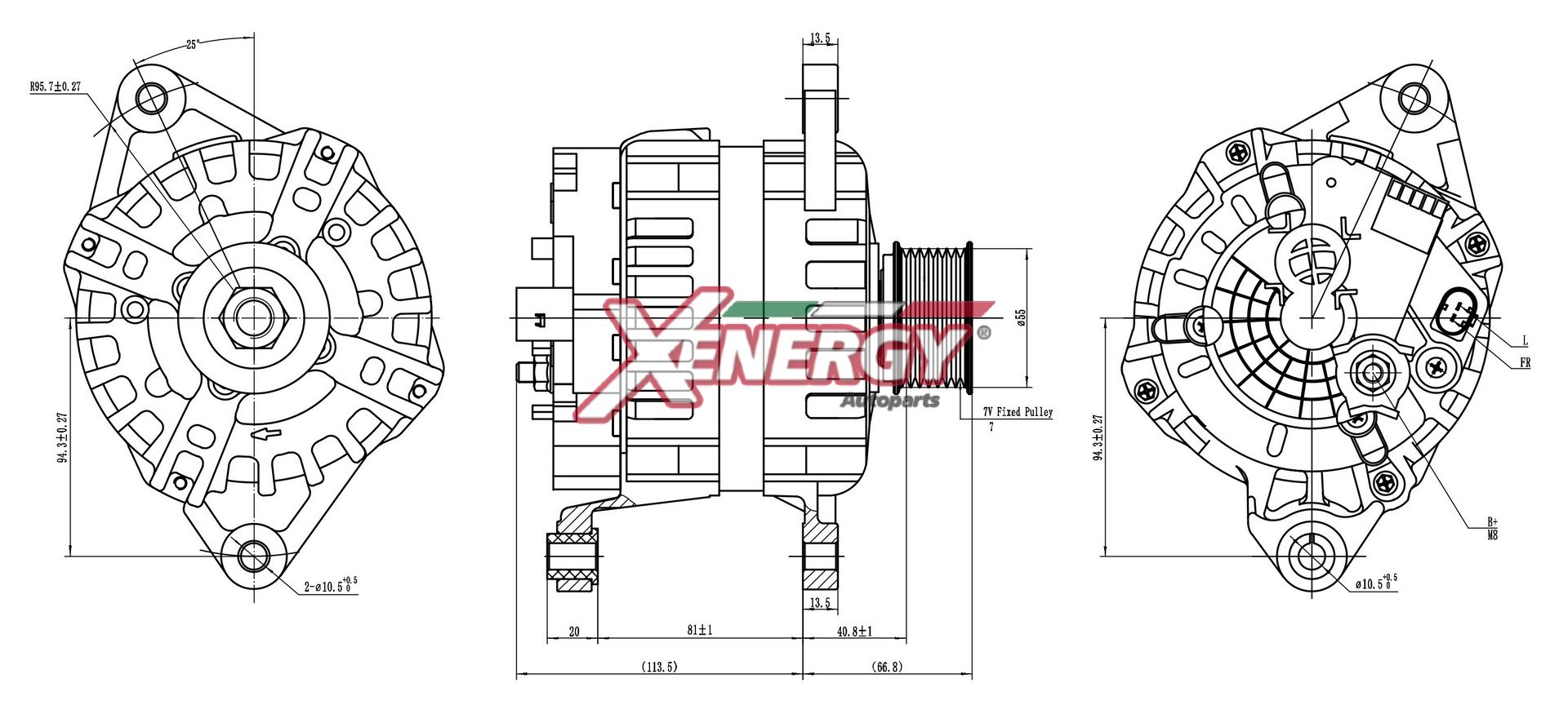 Alternatore AP XENERGY XAL42210AD
