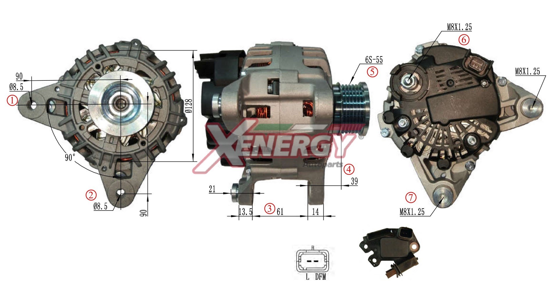 Alternatore AP XENERGY XAL44415AD