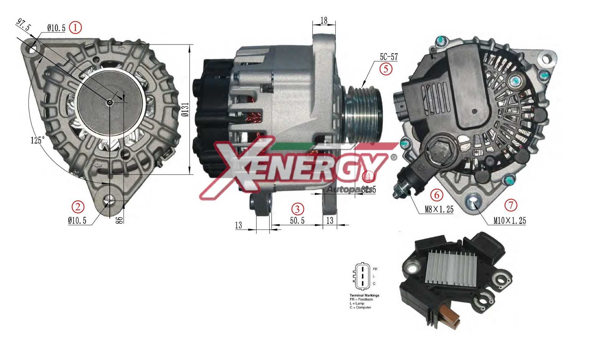 Alternatore AP XENERGY XAL45415AD
