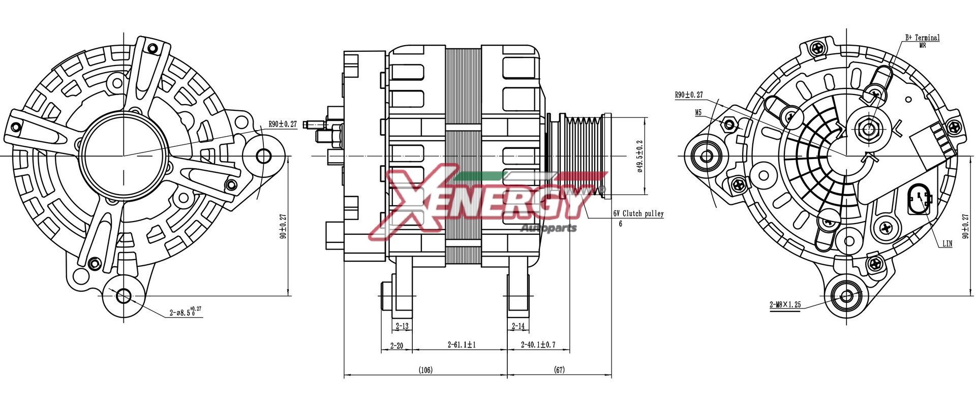 Alternatore AP XENERGY XAL47110AD