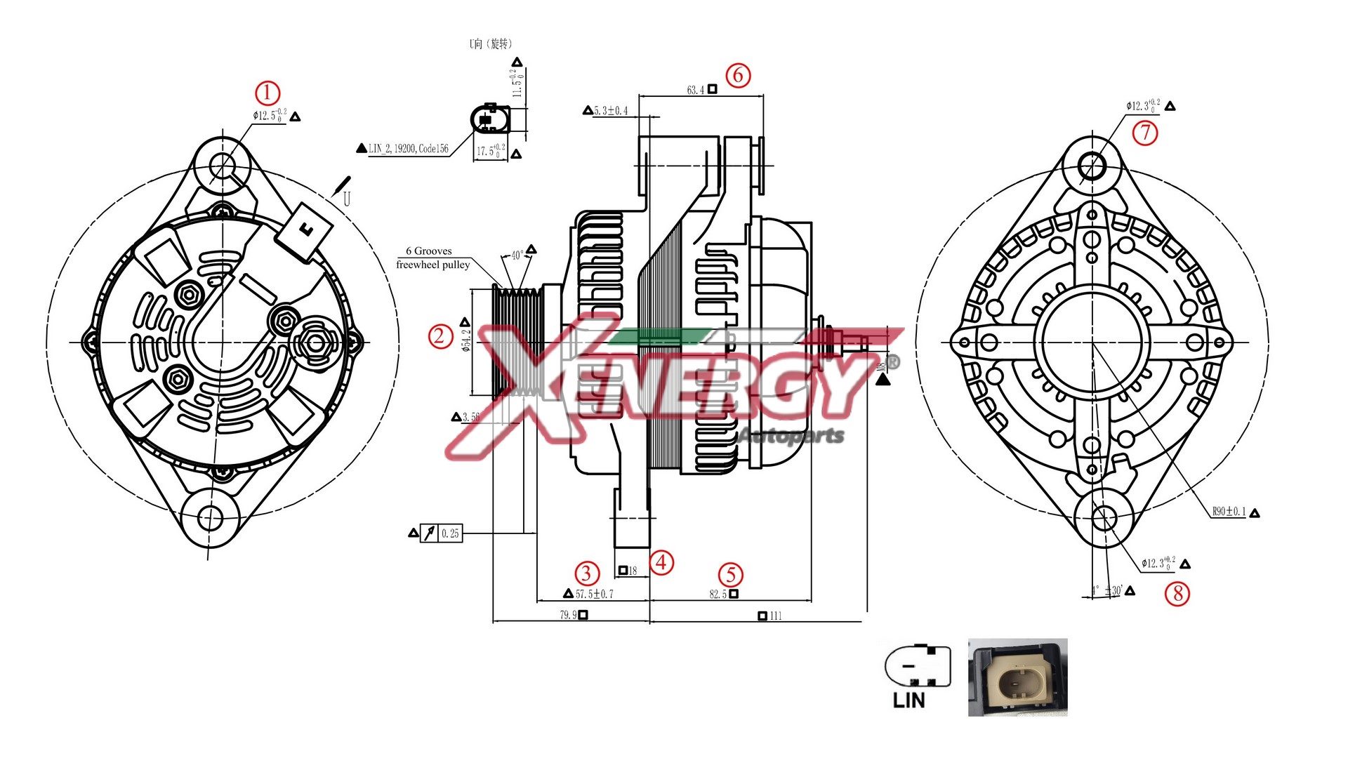 Alternatore AP XENERGY XAL53140AD