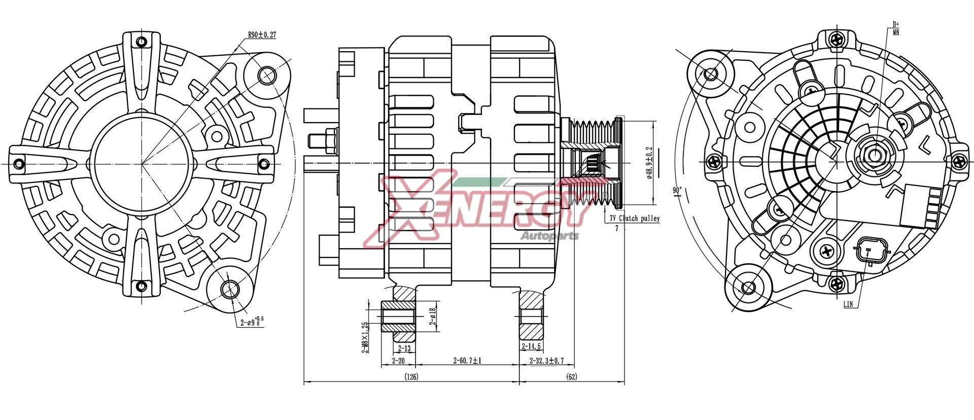 Alternatore AP XENERGY XAL54610AD