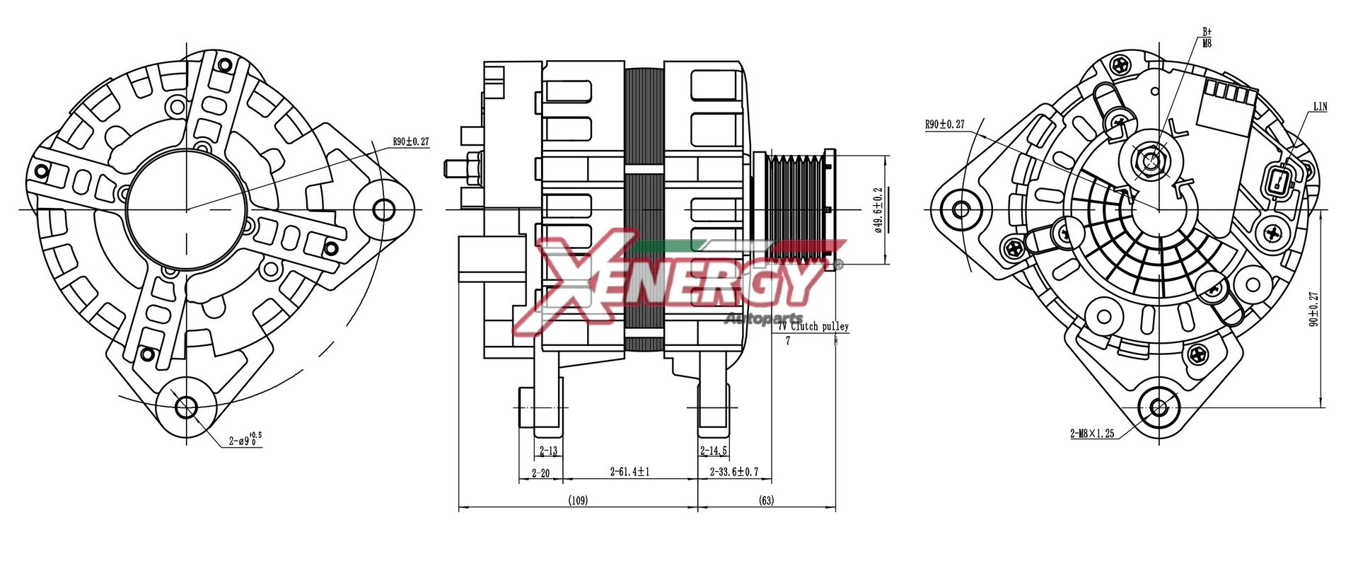 Alternatore AP XENERGY XAL55910AD
