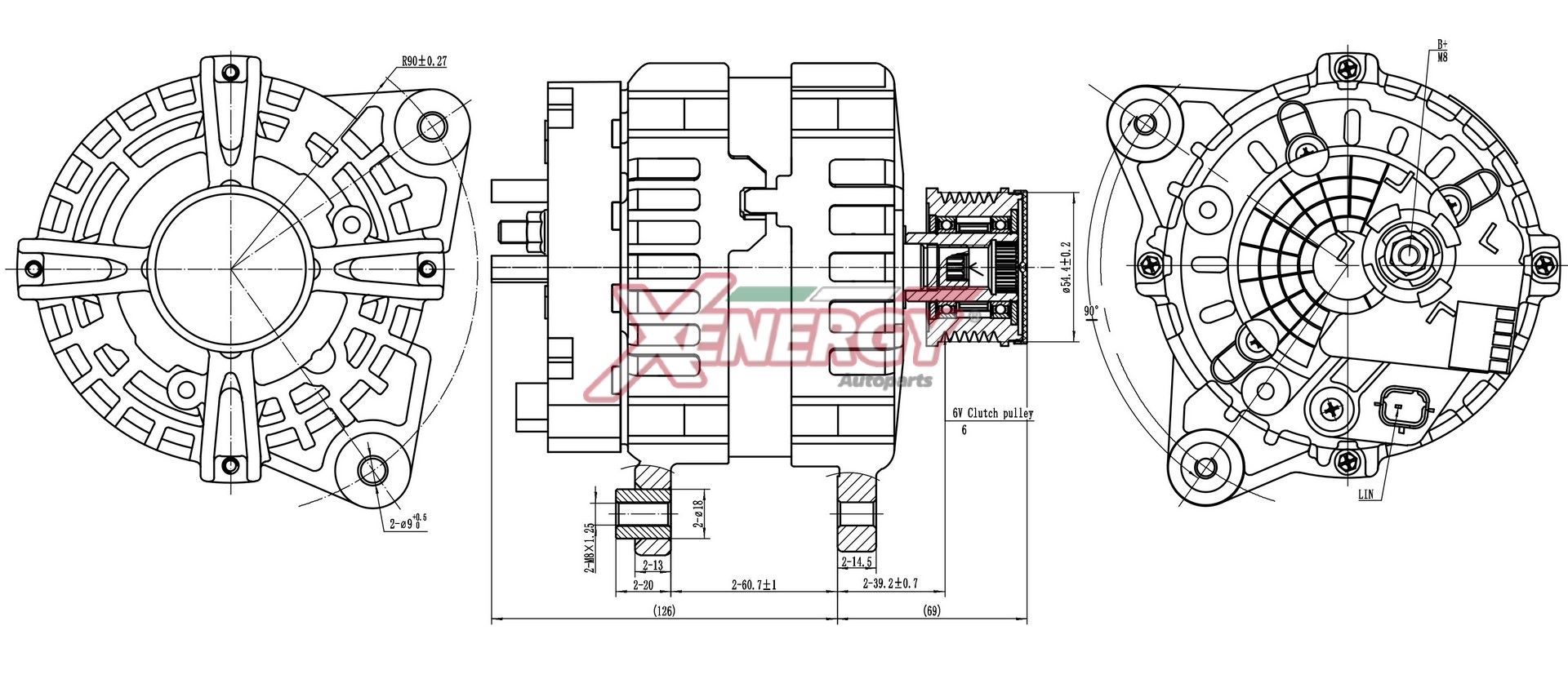Alternatore AP XENERGY XAL56010AD