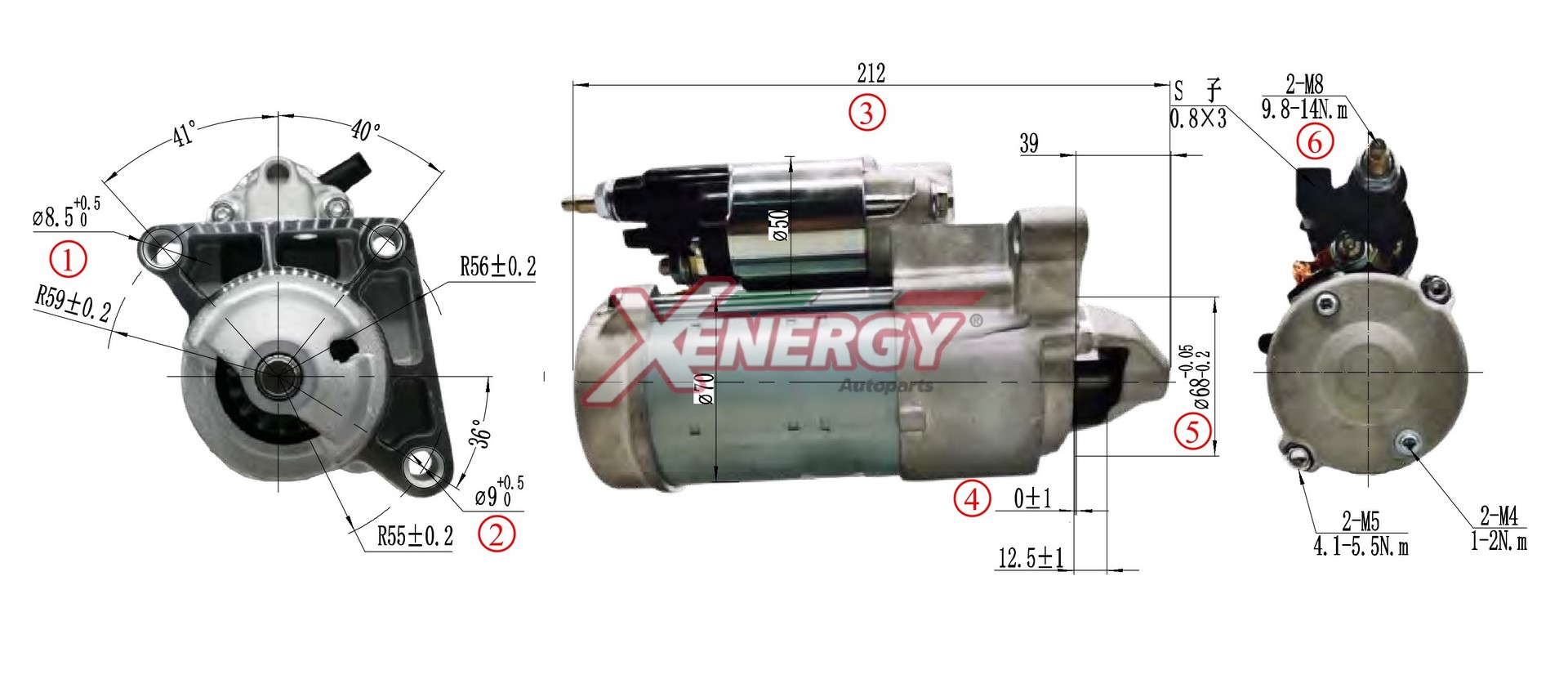 Motorino d'avviamento AP XENERGY XST00340AD