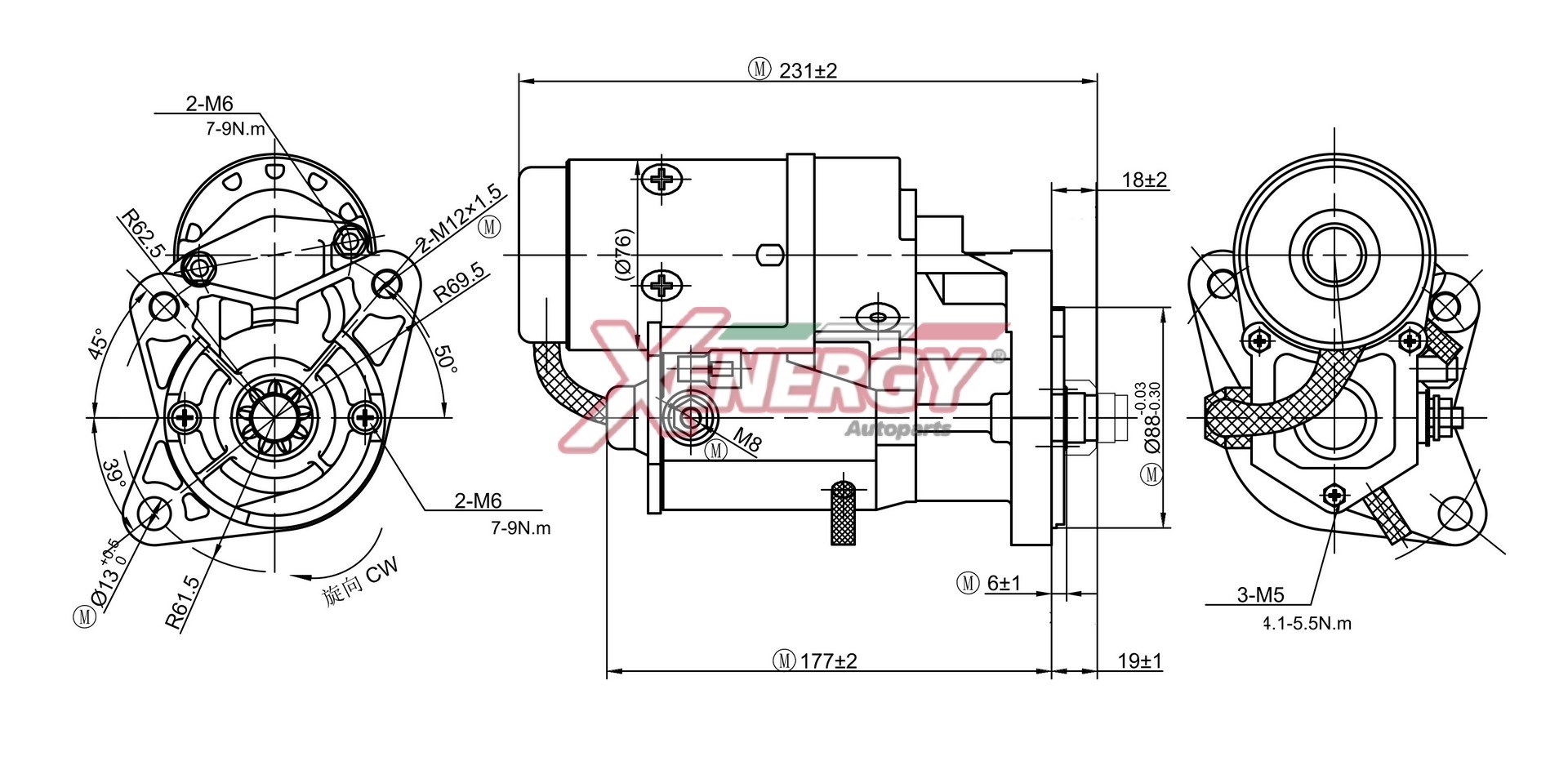 Motorino d'avviamento AP XENERGY XST10540AD