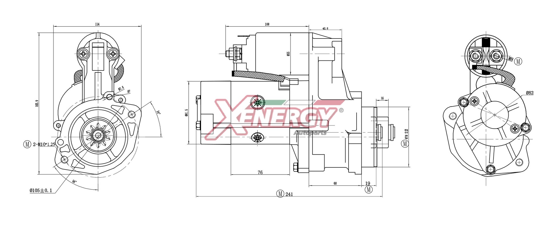 Motorino d'avviamento AP XENERGY XST10632AD