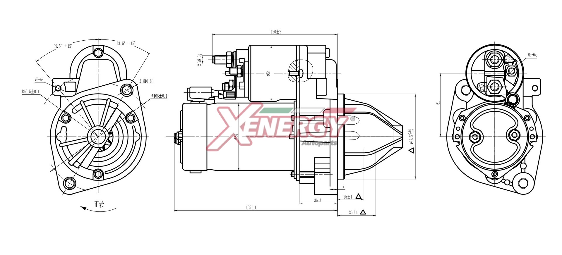 Motorino d'avviamento AP XENERGY XST10715AD