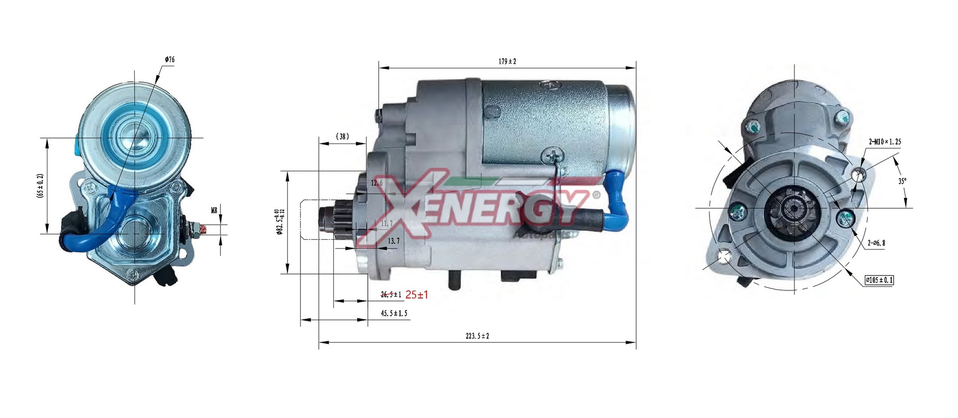 Motorino d'avviamento AP XENERGY XST10732AD