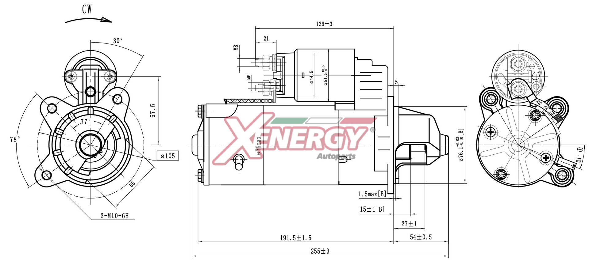 Motorino d'avviamento AP XENERGY XST11314AD