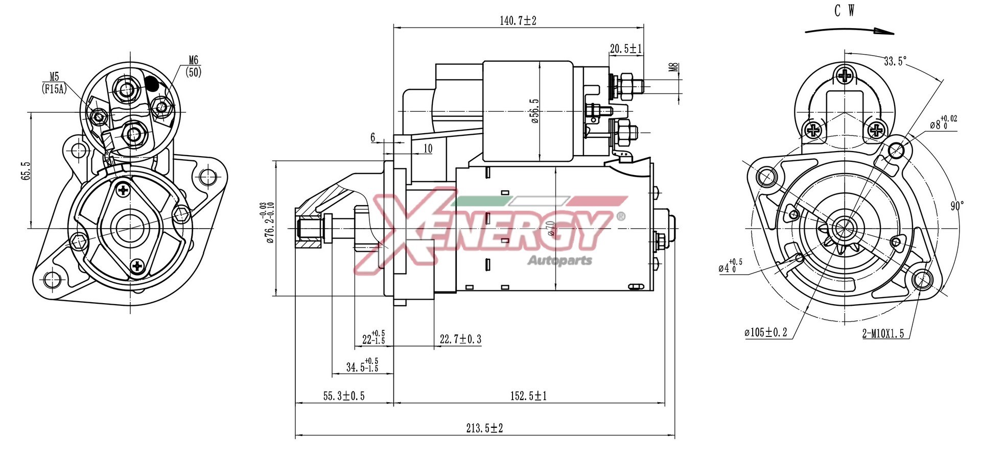 Motorino d'avviamento AP XENERGY XST11810AD