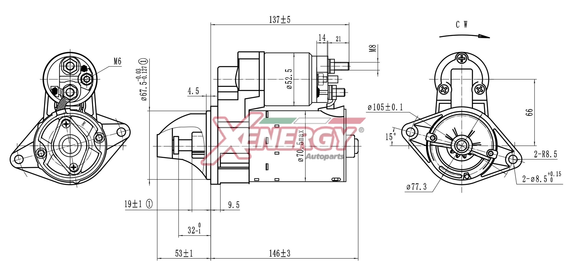 Motorino d'avviamento AP XENERGY XST12010AD