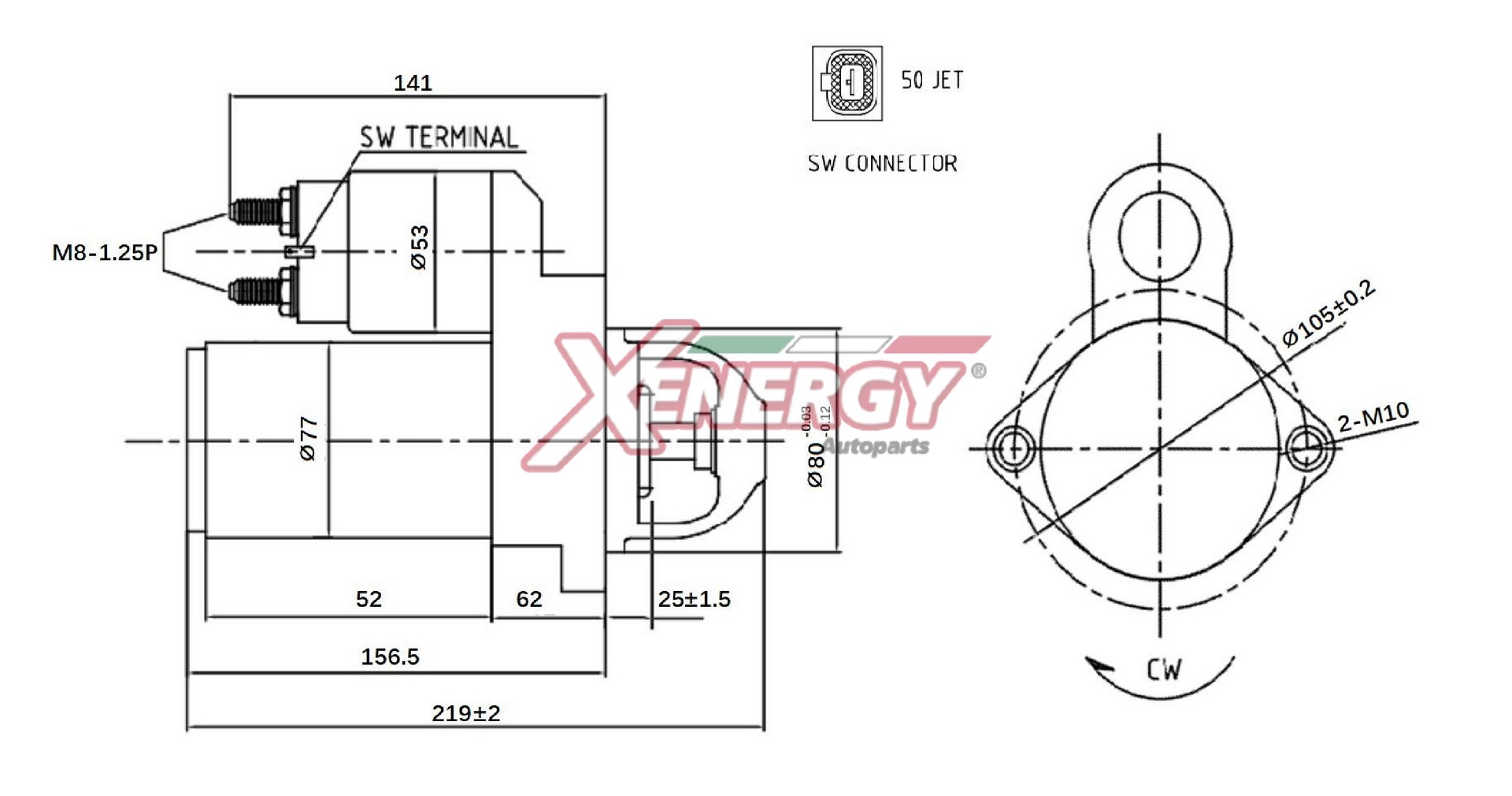 Motorino d'avviamento AP XENERGY XST14332AD