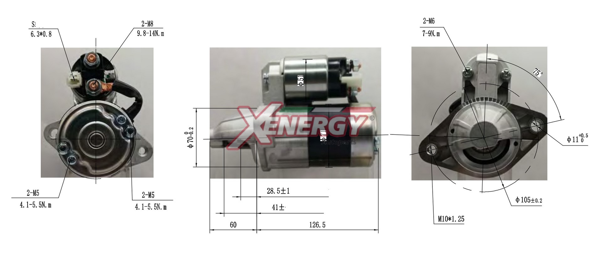 Motorino d'avviamento AP XENERGY XST14438AD