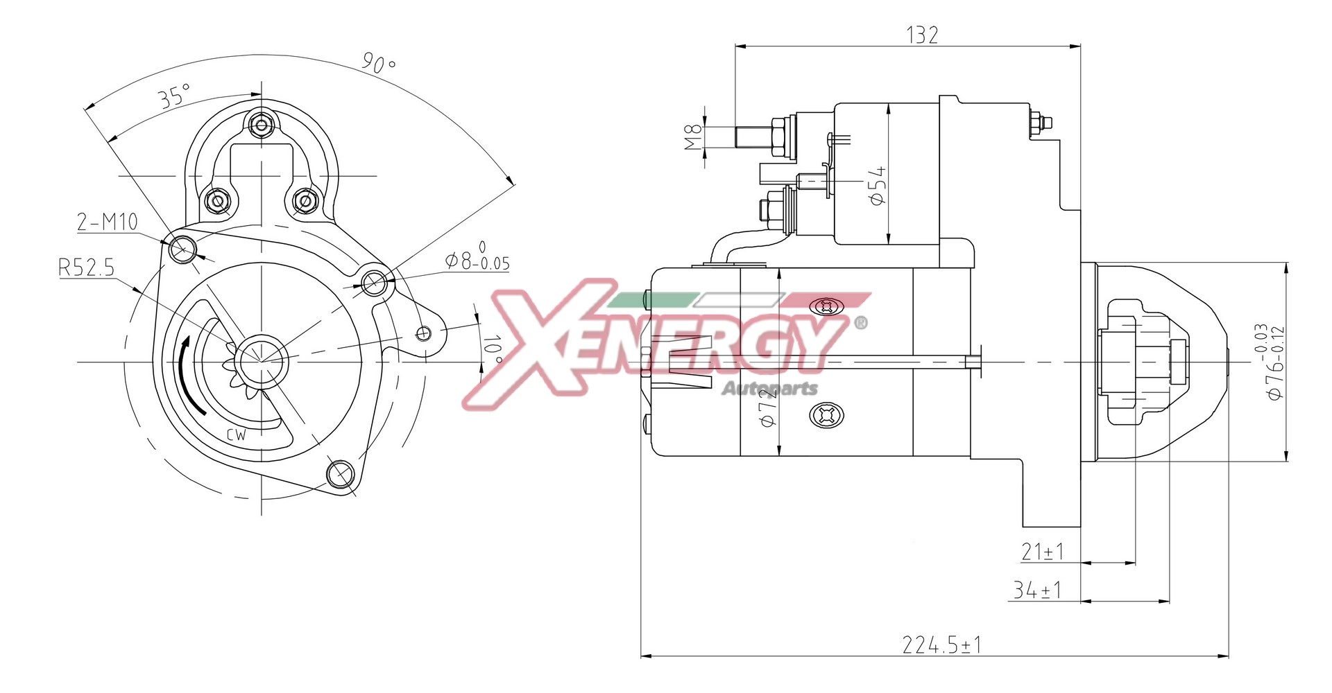 Motorino d'avviamento AP XENERGY XST15430AD