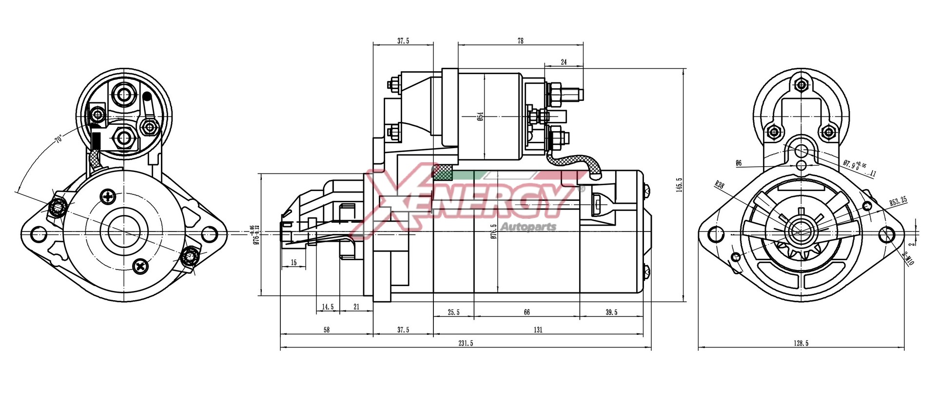 Motorino d'avviamento AP XENERGY XST15730AD