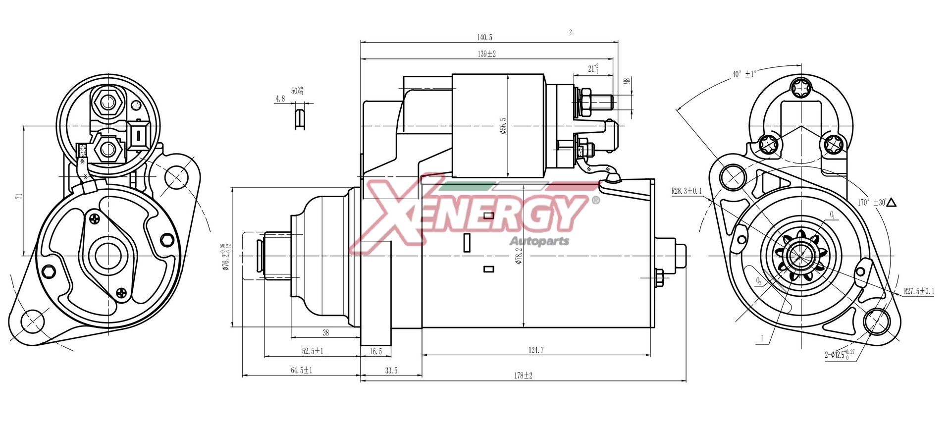 Motorino d'avviamento AP XENERGY XST16510AD