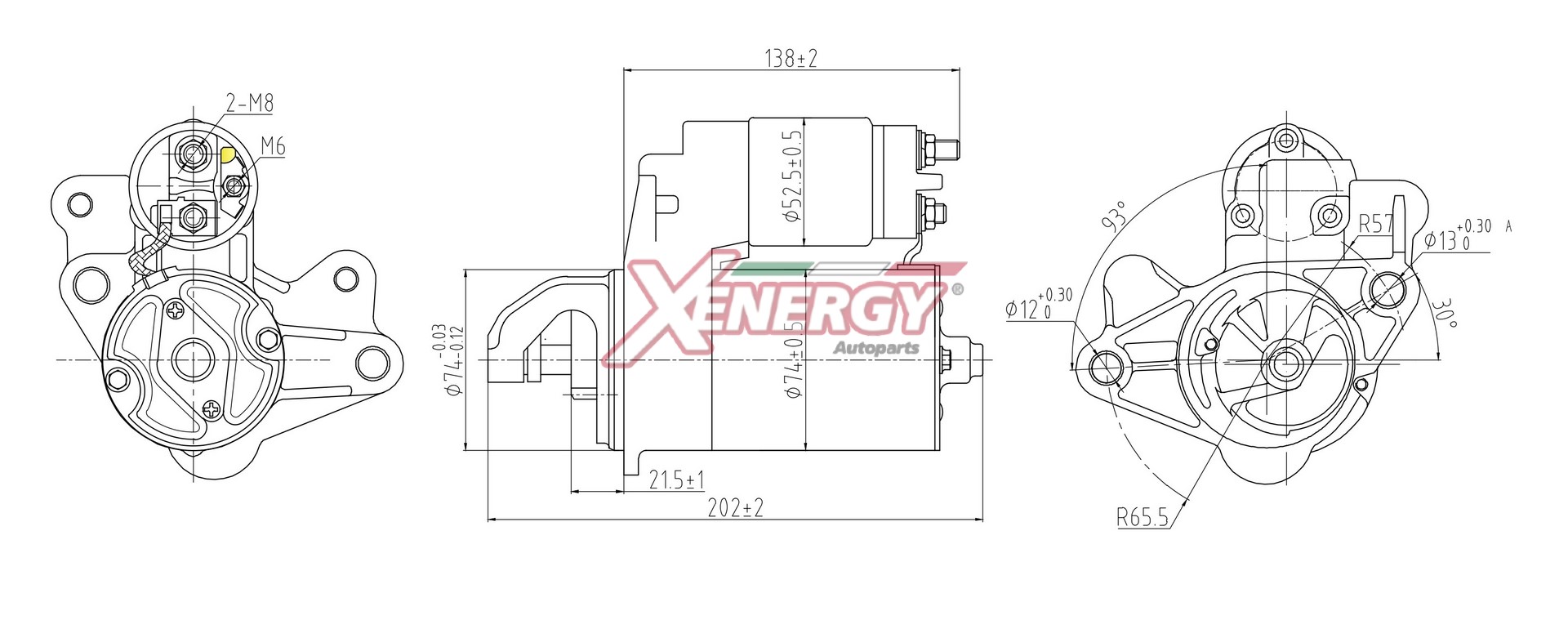 Motorino d'avviamento AP XENERGY XST16710AD