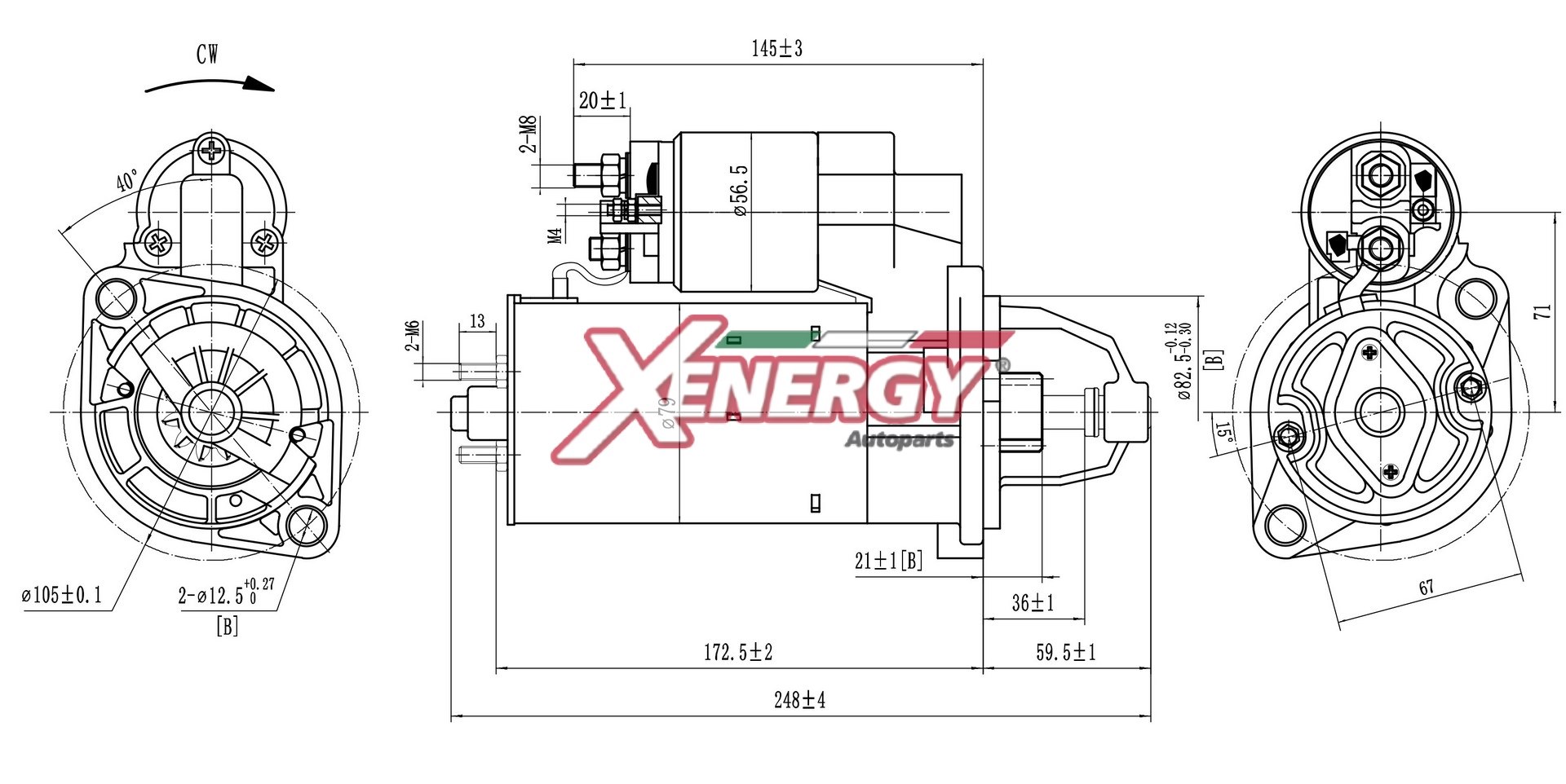 Motorino d'avviamento AP XENERGY XST16910AD