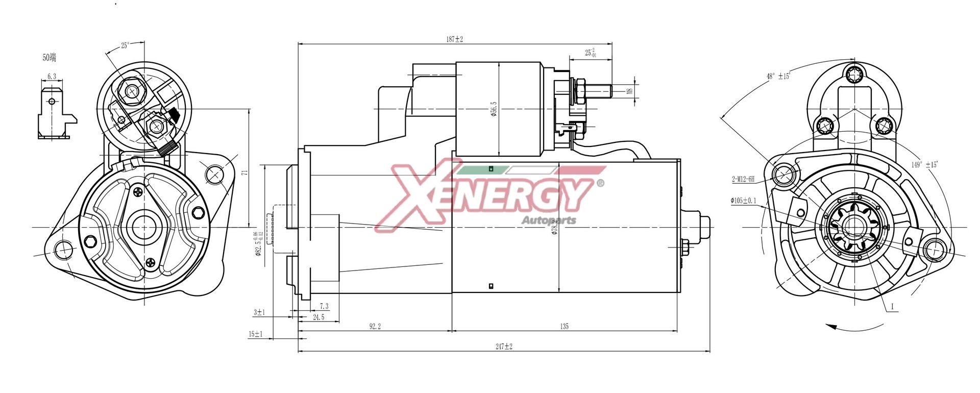 Motorino d'avviamento AP XENERGY XST22110AD