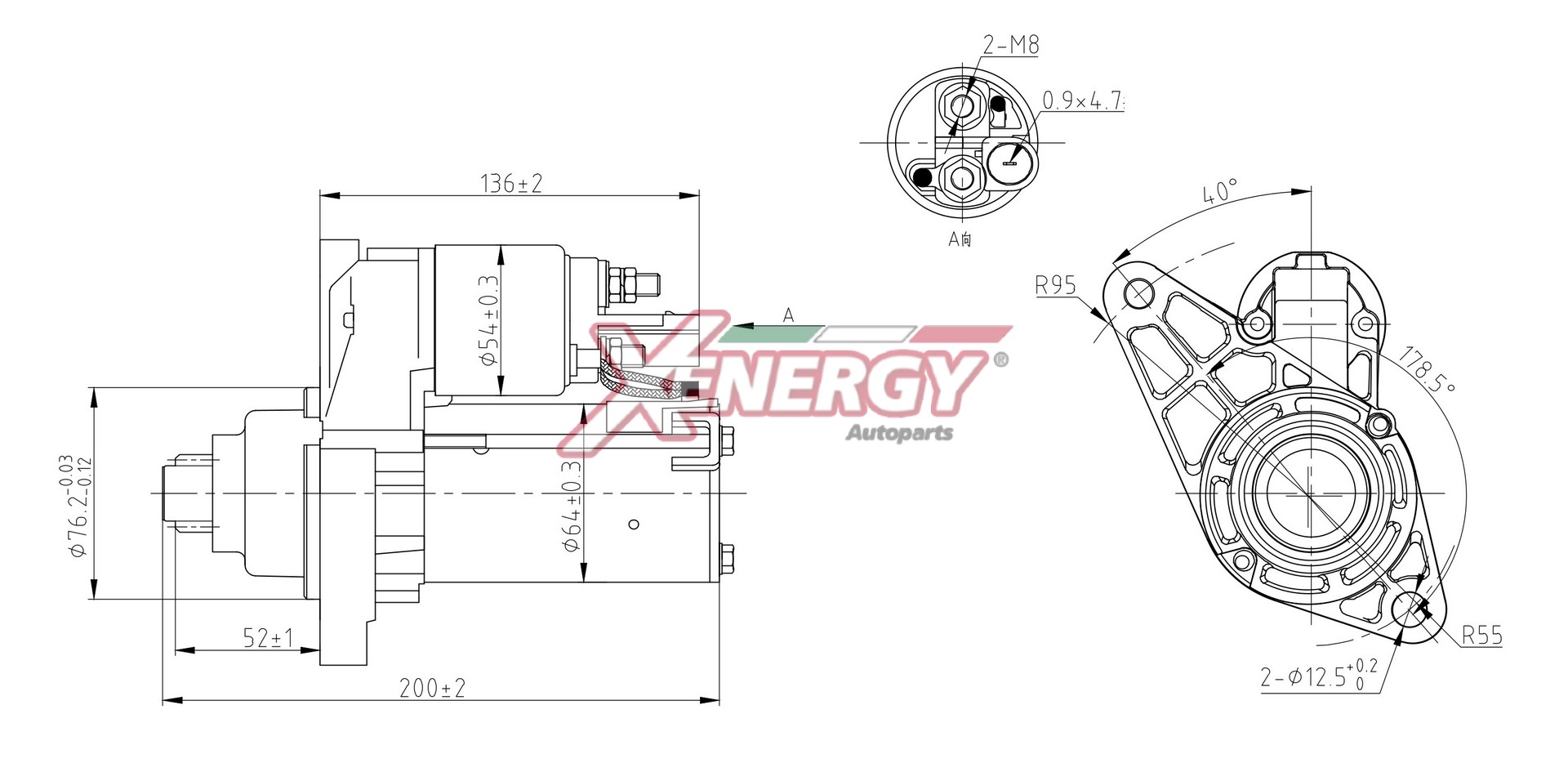 Motorino d'avviamento AP XENERGY XST24915AD