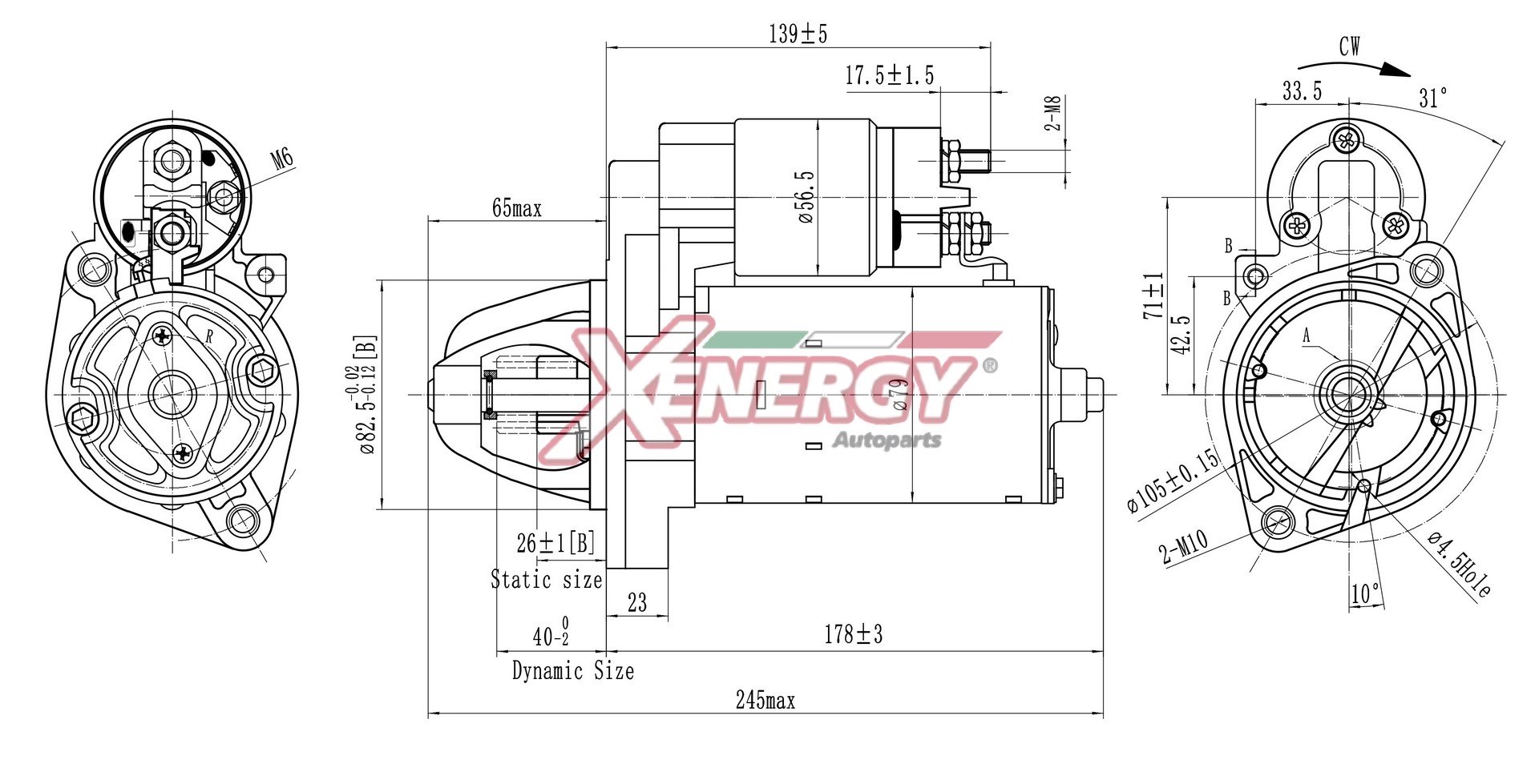Motorino d'avviamento AP XENERGY XST30110AD