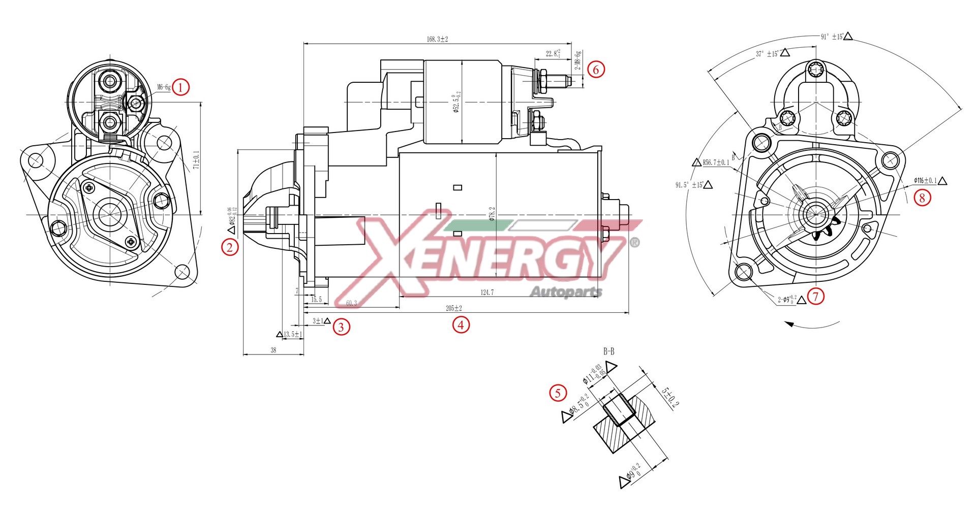 Motorino d'avviamento AP XENERGY XST45910AD