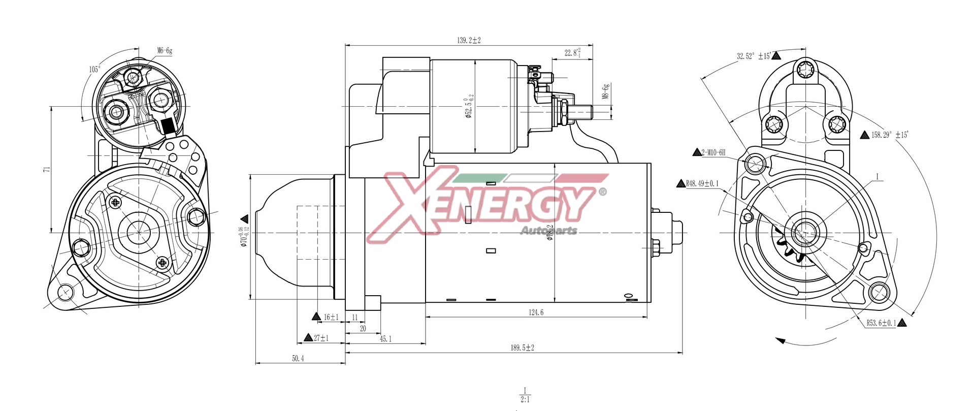 Motorino d'avviamento AP XENERGY XST50310AD