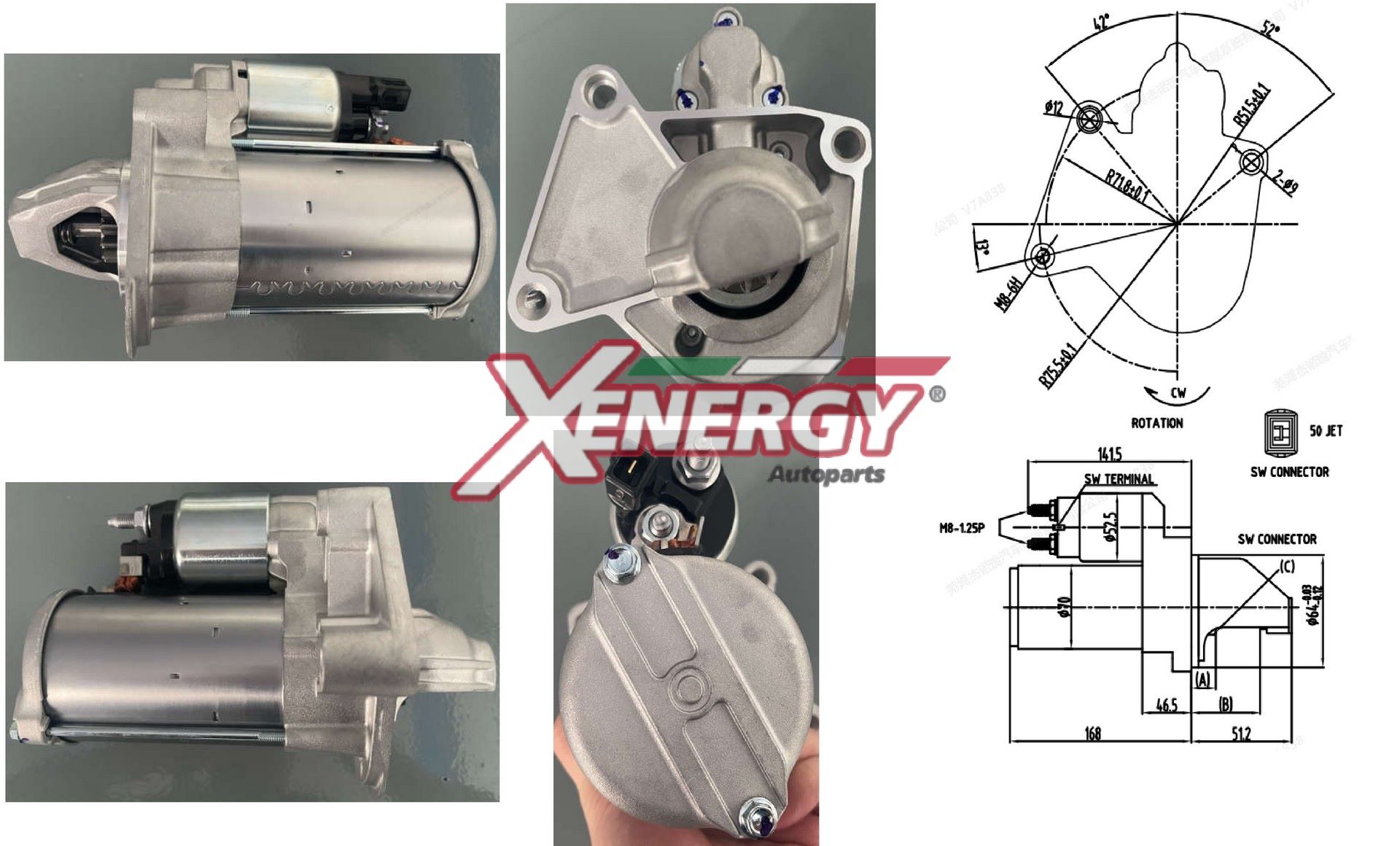 Motorino d'avviamento AP XENERGY XST58710AD