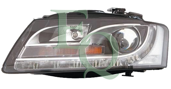 PROIETTORE DX A LED XENON ELETT C/MOTORE PARAB NERA
