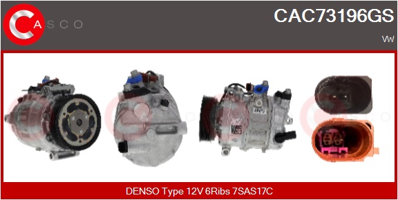 CASCO Compressore, Climatizzatore AUDI,SEAT,SKODA