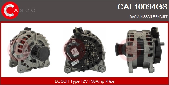 CASCO Altern.DACIA,NISSAN,RENAULT