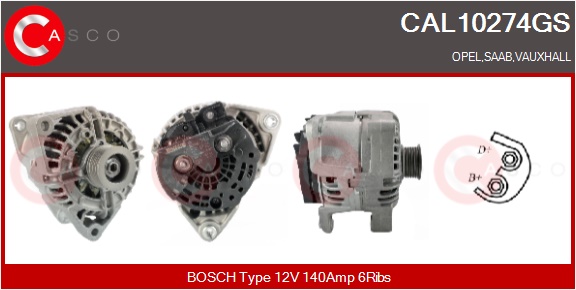CASCO Altern.OPEL,VAUXHALL