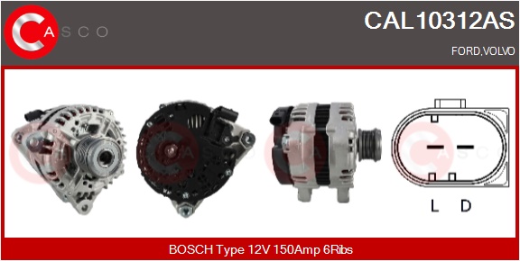CASCO Altern.FORD,VOLVO