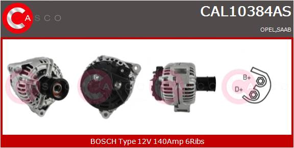 CASCO Altern.OPEL,SAAB